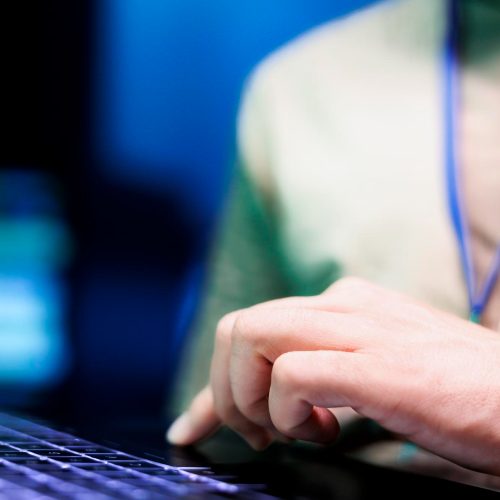 Managed IT services in Miami A hand on a keyboard