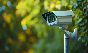 Security camera on the yard Miami