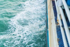 View from inside a cruise ship
